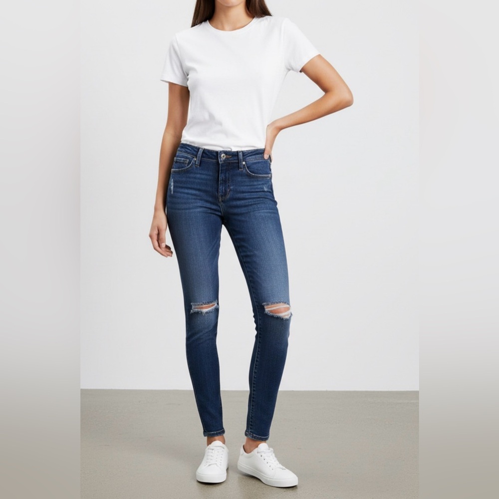 AG The Legging Ankle Distressed Skinny Jeans Size 25R